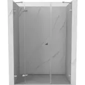 Mexen Lunar douchedeur draaibaar links 145 , transparant, chroom - 834S-145-050-01-00-L