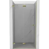 Mexen Lunar-F opvouwbare douchedeur links 75 , transparant, goud - 836-075-000-50-00-L
