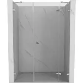 Mexen Lunar douchedeur rechts scharnierend 120 , transparant, chroom - 834S-120-050-01-00-P