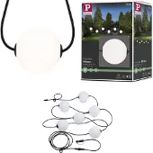 Paulmann Plug &amp; Shine-lichtketting Naima-basisset, 6 m, IP67 Naima, dimbaar, zwart, Kunststof, Modern