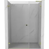 Mexen Lunar-B L scharnierend douchedeur links 120 , transparant, goud - 832SL-120-050-50-00-L