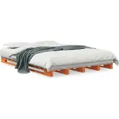 Prolenta Maison Exclusive - Palletbed in wasbruin, 140x200 cm, massief grenenhout