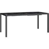 vidaXL Tuintafel 165x80x72 cm staal antracietkleurig