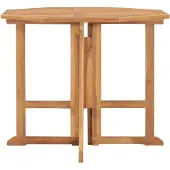 Syfax Tuintafel inklapbaar 90x90x75 cm massief teakhout