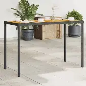 Prolenta Maison Exclusive - Tuintafel met acaciahout blad, 115x54x74 cm, polyrotan