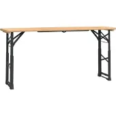 Syfax Biertafel inklapbaar 170x50x75/105 cm massief vurenhout
