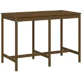 Syfax Tuintafel 159,5x82,5x110 cm massief grenenhout honingbruin