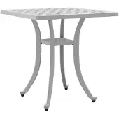 Syfax Tuintafel 53x53x53 cm gietaluminium wit