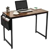 Sensahome Retro Schrijftafel Bureau Computertafel met Metalen Frame