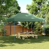 Prolenta Maison Exclusive - Opvouwbare partytent, pop-up model, groen, 410x279x315 cm