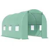 Outsunny Tuinkas folie groen 4,5 x 2 x 2m