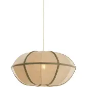 Light & Living Hanglamp Ø61x30 cm MIRELYS naturel+olijf groen