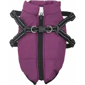 vidaXL Hondenjas Paars L32 Fleece en polyester