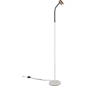 TRIO Design vloerlamp Taryn mokka bruin
