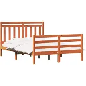 Syfax Bedframe met hoofdeinde Wasbruin 150 x 200 cm