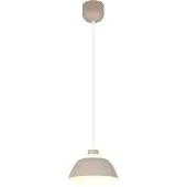 TRIO Design hanglamp Tilos zand bruin Ø 23cm