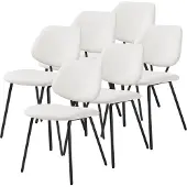 En.casa Eetkamerstoel Köma set van 6 beige en zwart []