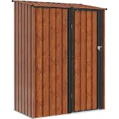 Syfax Tuinhuisjes Bruin 153,5 x 86 x 200 cm Metaal