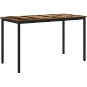 vidaXL Staande Bartafel Bewerkt hout Rechthoekig