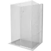 Mexen Rox-3S L 3-wandige schuifdouchecabine 150 x 70 , transparant, wit - 8C2L-150-070-20-00-3S