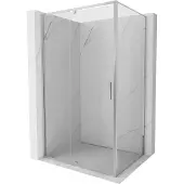 Mexen Exo draaibare douchecabine 110 x 85 cm, transparant, chroom - 819-110-085-01-00