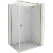 Mexen Mist-H T draaideur-douchecabine rechts 120 x 100 , transparant, goud - 8A5T-120-100-50-00-P
