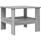 vidaXL Salontafel Grijs Sonoma 57 x 55 x 45 cm Bewerkt hout