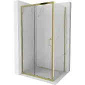 Mexen Apia schuifdouchecabine 105 x 70 cm, transparant, goud - 840-105-070-50-00