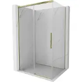 Mexen Rox schuifbare douchecabine 160 x 80 , transparant, goud - 8C2-160-080-50-00