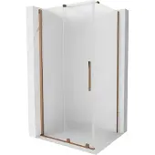 Mexen Velar douchecabine schuifdeur 130 x 90 , ijs, roségoud - 871-130-090-31-60