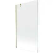 Mexen Next badwand paneel 1-delig 100 x 150 , transparant, goud - 895-100-000-00-00-50