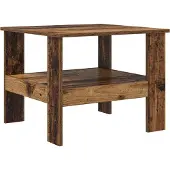 vidaXL Salontafel Oudhout 57 x 55 x 45 cm Bewerkt hout