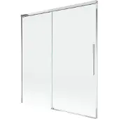 Mexen Rox badwand 2-delig schuifbaar 150 x 150 , transparant, chroom - 8C9-150-001-01-00