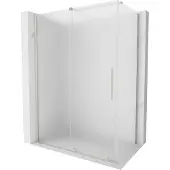 Mexen Velar schuifdouchecabine 140 x 85 , ijsglas, geborsteld nikkel - 871-140-085-31-97