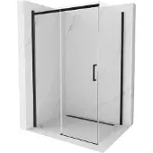 Mexen Omega douchecabine schuifdeur 110 x 80 , transparant, zwart - 825-110-080-70-00
