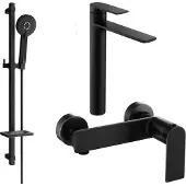 Mexen Zero DQ40 doucheset, zwart - 71114DQ40-70