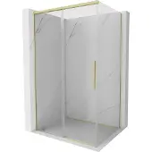 Mexen Rox schuifdouchecabine 155 x 70 , transparant, geborsteld goud - 8C2-155-070-55-00