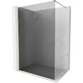 Mexen Kioto-X inloop-douchewand 50 x 200 , grafiet 10 mm, goud - 800-050-101-50-40-X