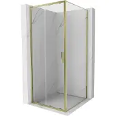 Mexen Exo douchecabine schuifdeur 95 x 95 cm, transparant, goud - 8151-095-095-50-00