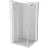 Mexen Roma draaideur douchecabine 80 x 80 cm, transparant, chroom - 854-080-080-01-00
