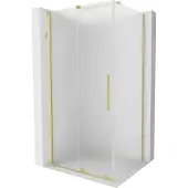 Mexen Velar schuifdouchecabine 100 x 90 , ijs, geborsteld goud - 871-100-090-31-55
