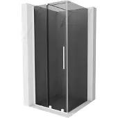 Mexen Velar schuifbare douchecabine 100 x 100 , grafiet, wit - 871-100-100-41-20