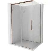 Mexen Rox schuifdouchecabine 125 x 100 cm, transparant, roségoud - 8C2-125-100-60-00