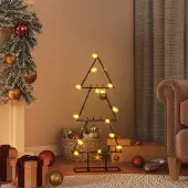Prolenta Maison Exclusive - Metalen kerstboomdecoratie, zwart, 60 cm
