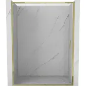 Mexen Exo schuifdouchedeur 140 , transparant, goud - 8151-140-000-50-00