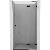 Mexen Lunar douchedeur scharnierend rechts 90 , transparant, zwart - 834-090-000-70-00-P