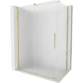 Mexen Velar schuifdouchecabine 140 x 70 , ijs, goud geborsteld - 871-140-070-31-55