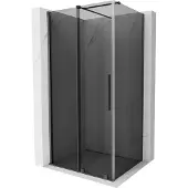 Mexen Velar schuifdouchecabine 110 x 75 , grafiet, geborsteld geweergrijs - 871-110-075-41-66