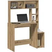 Prolenta Maison Exclusive - Bureau met planken, Artisan-eikenhout, 100x45x140 cm, houtvezel