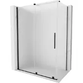Mexen Velar schuifdouchecabine 130 x 75 , matglas, zwart - 871-130-075-31-70